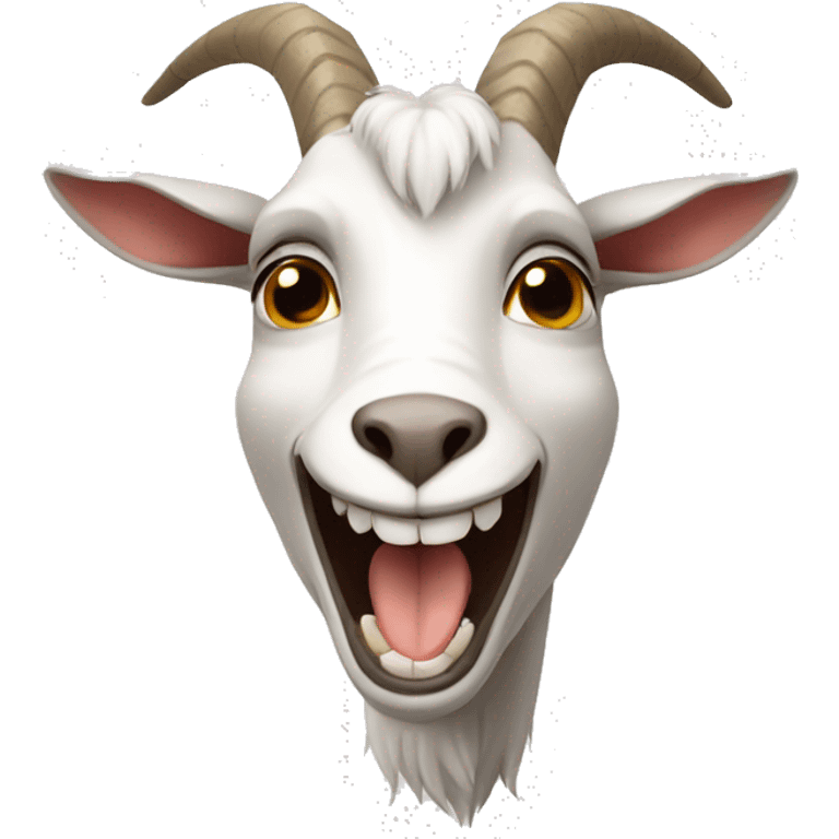 goat with crooked teeth emoji