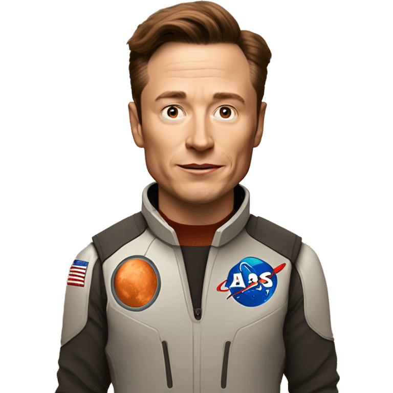 Ilon musk in mars emoji