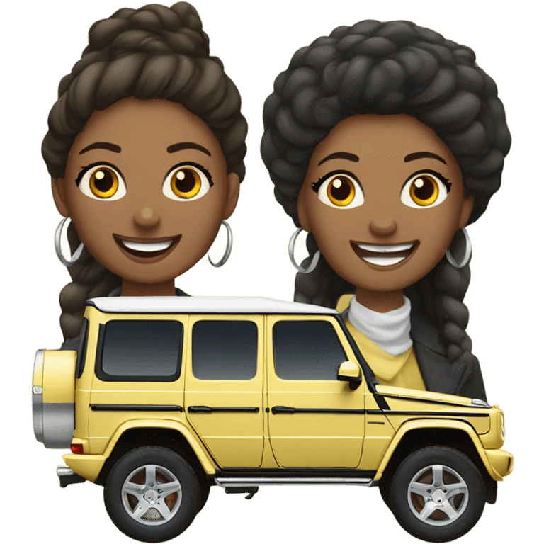 GWagon full of women emoji