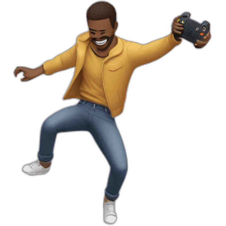 Man throwing ps5 controller on the floor emoji