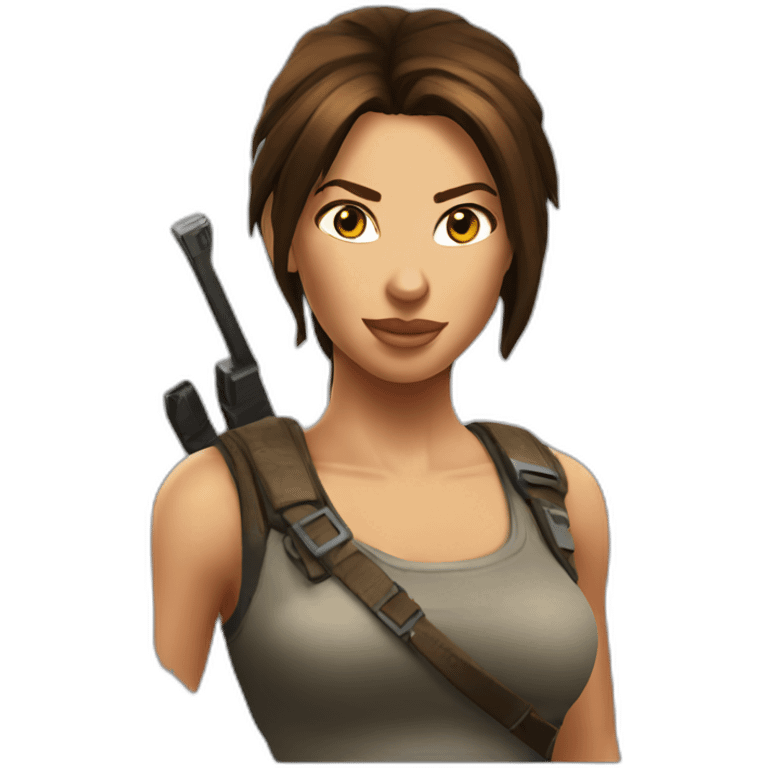 lara croft emoji