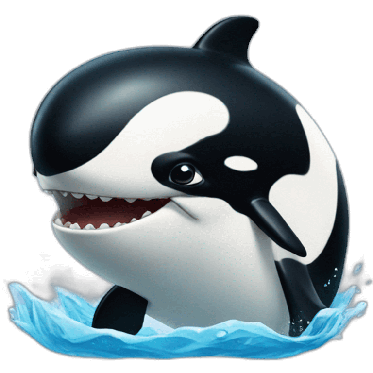 orca crying emoji