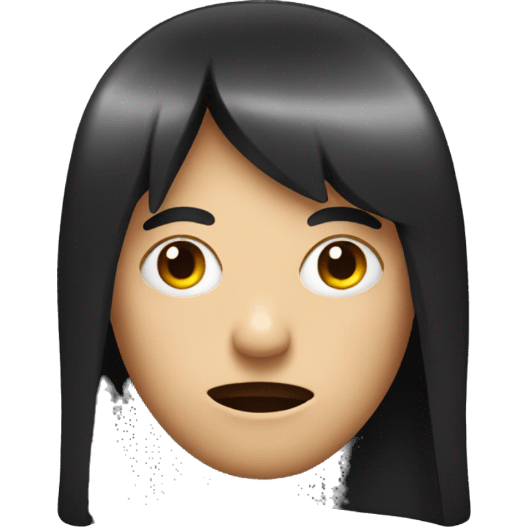 Evil emoji with bangs emoji