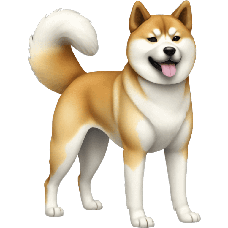 Akita Inu Dog Breed Full Body emoji