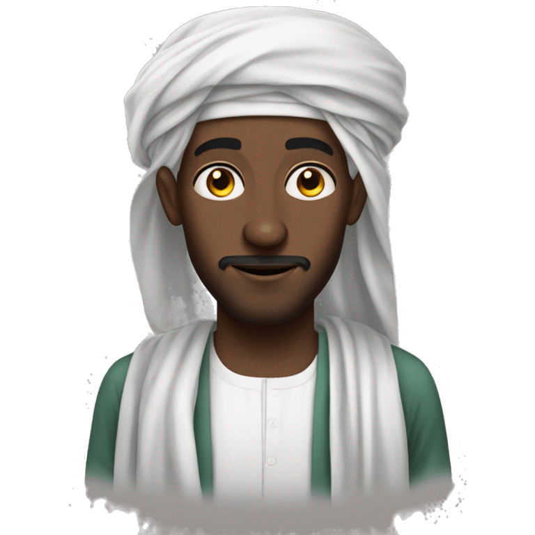 Sudanese man in jalabiya emoji