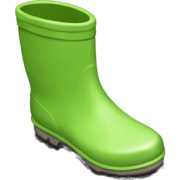 Rain boot in puddle emoji