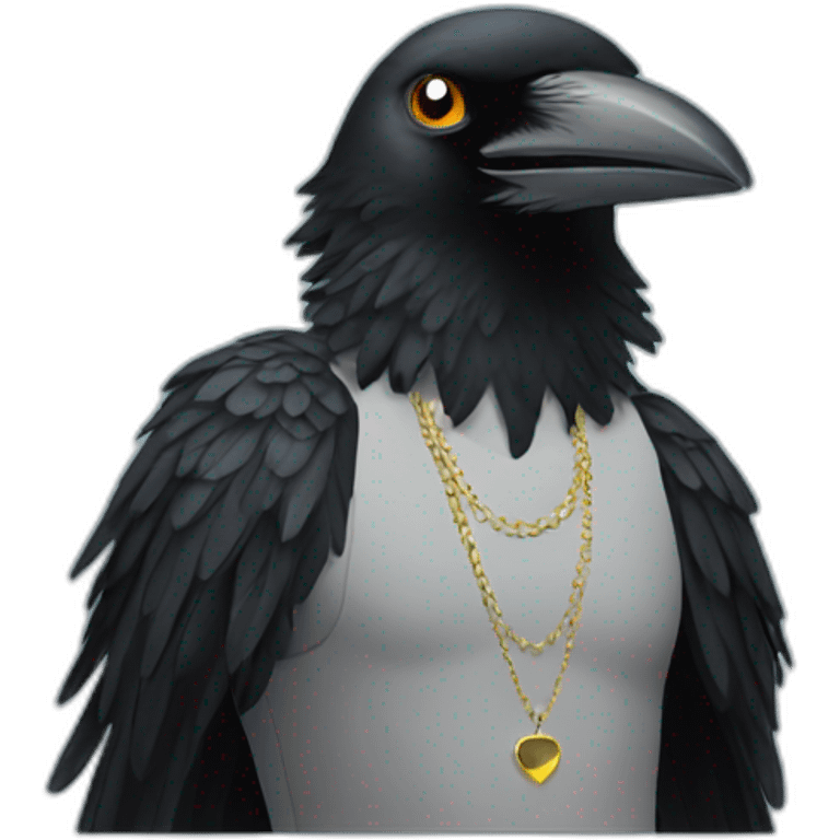 Crow disco emoji