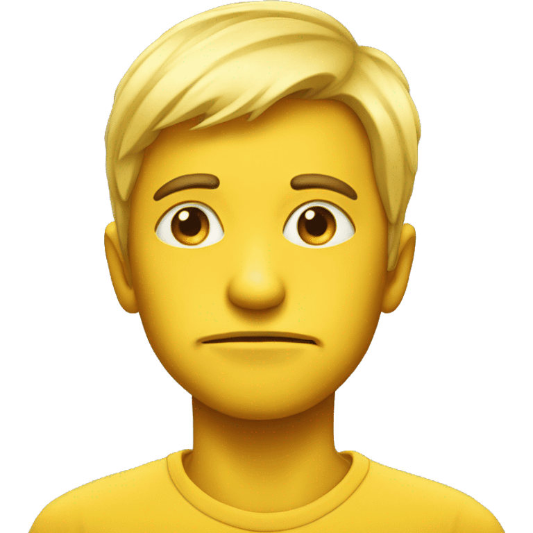 Yellow emoji with side eye emoji