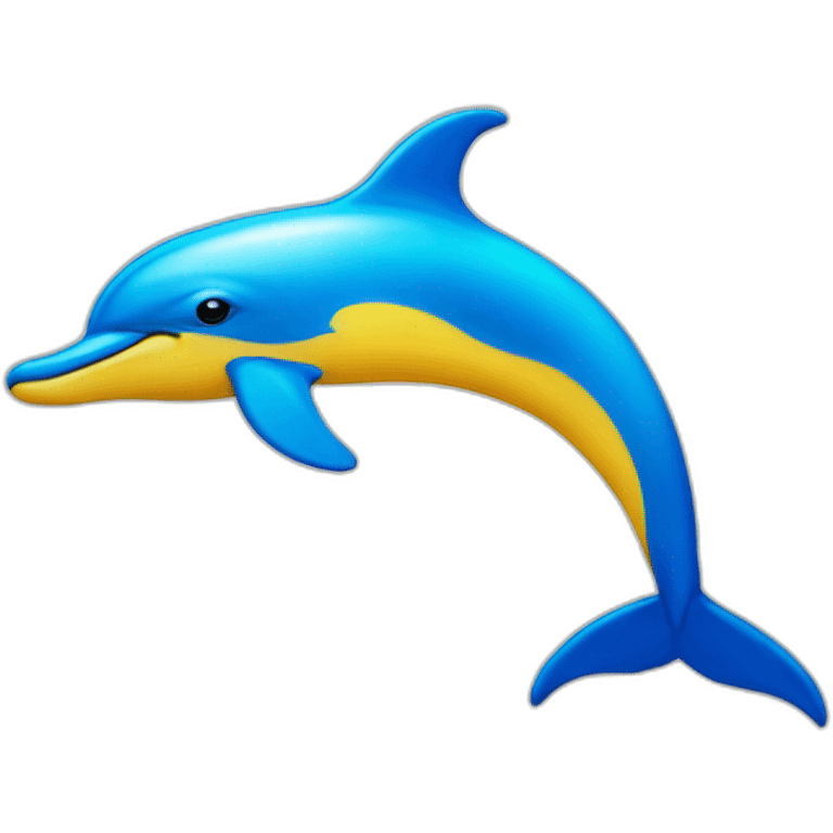 dolphin-star-blue-yellow emoji