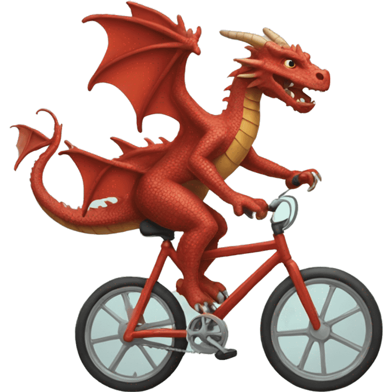 dragon riding a bike emoji