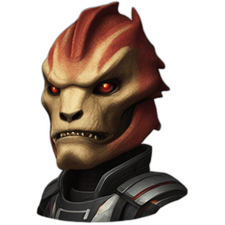 Wrex the crogan from mass effect emoji