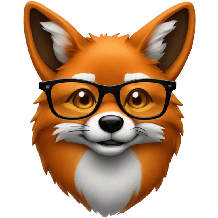 fox with glasses emoji