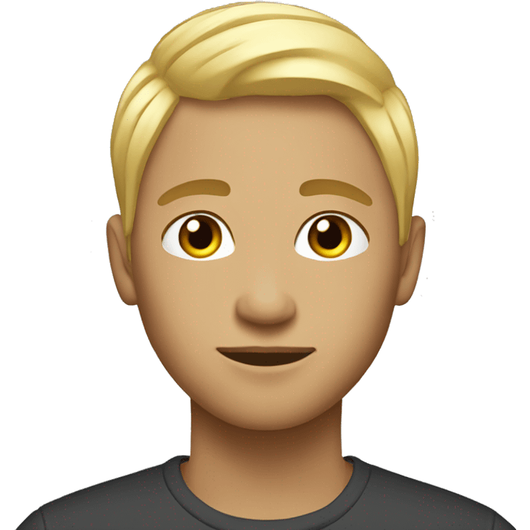 masculine lesbian with blond short hair emoji