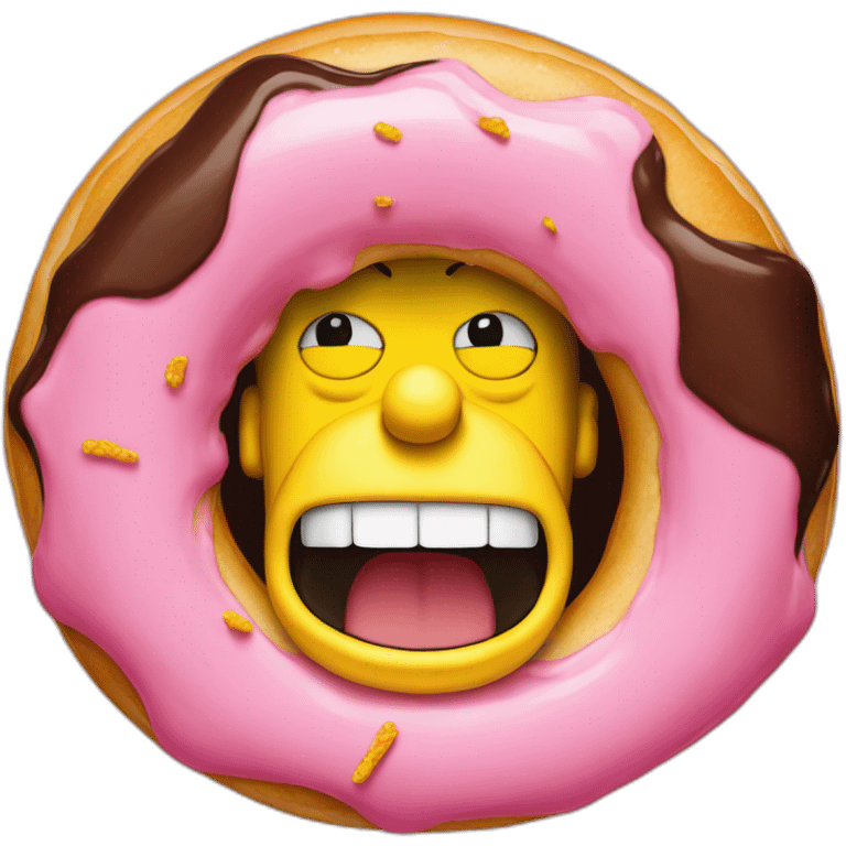 homer simpson inside a donut emoji