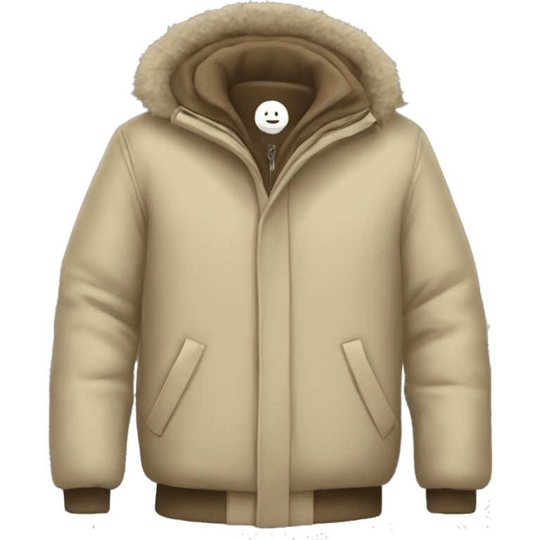 Beige winter jacket emoji