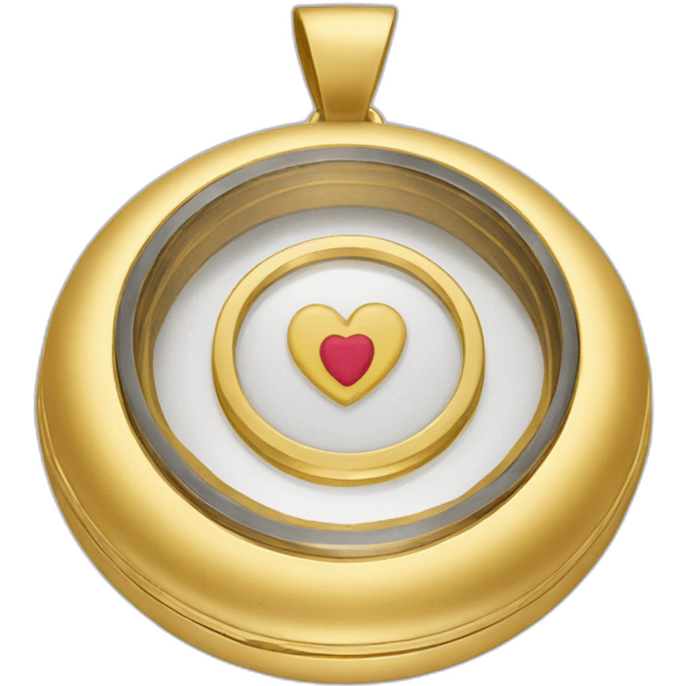 gold locket emoji