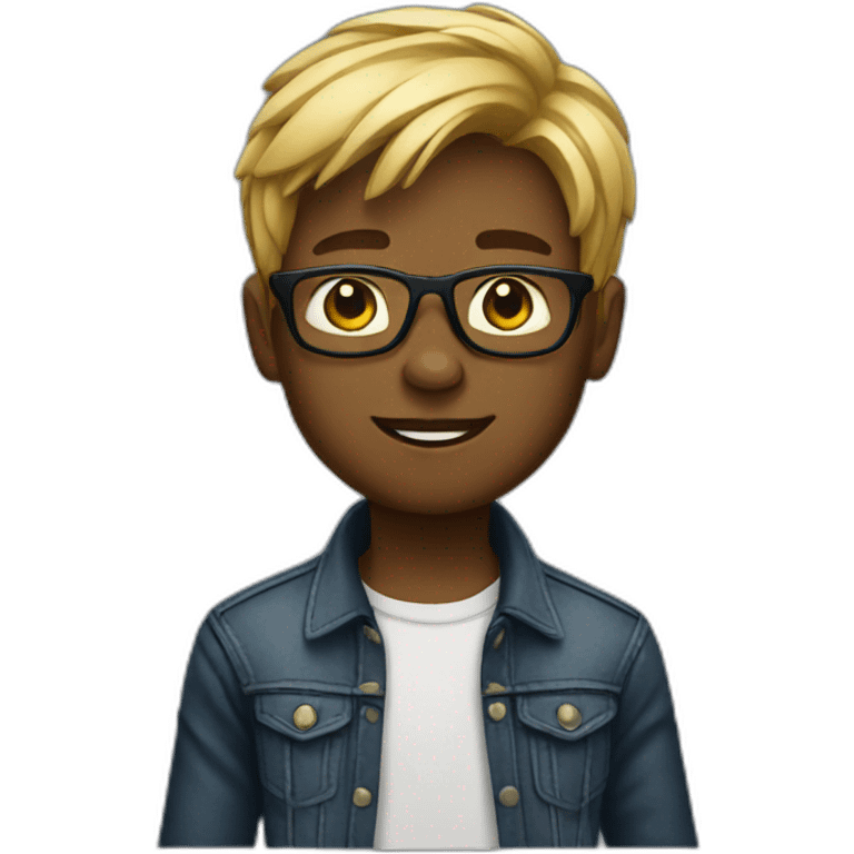 Stylish boy emoji