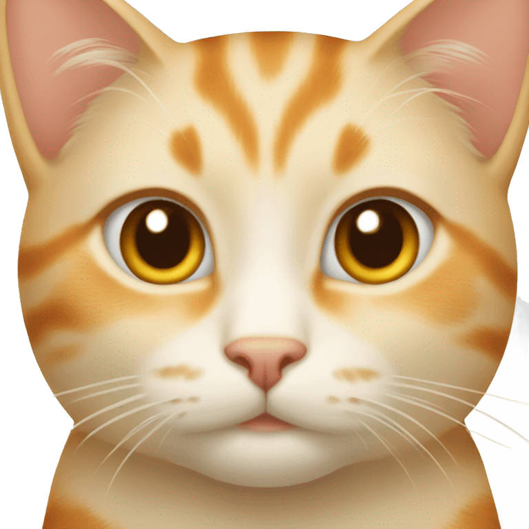 Light beige and light orange cat emoji