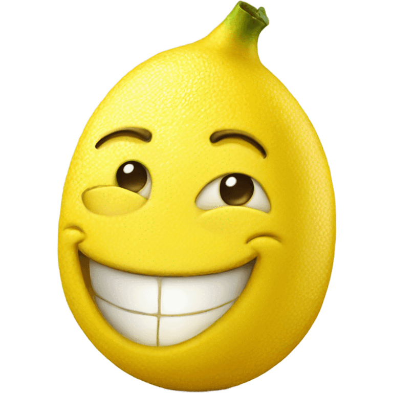 happy lemon emoji