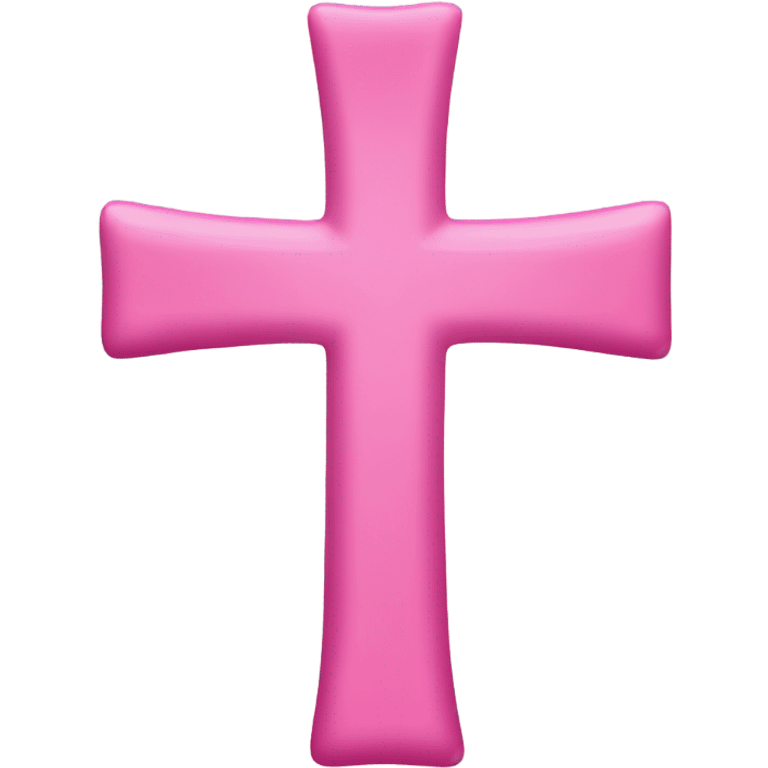 Pink not religious cross mark emoji