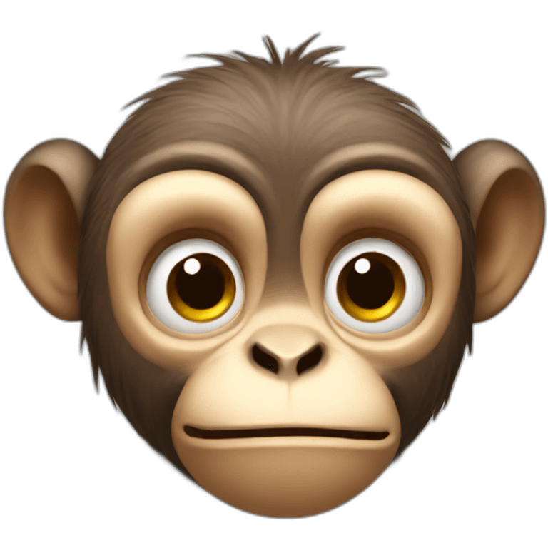 Cute upset monkey emoji