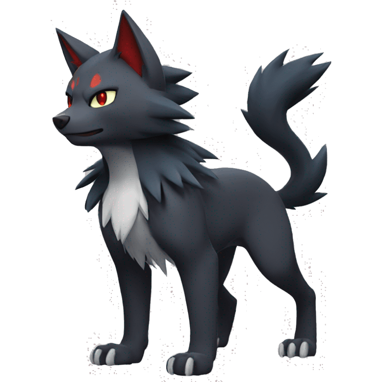 Litten-Mightyena-Zoroark full body emoji