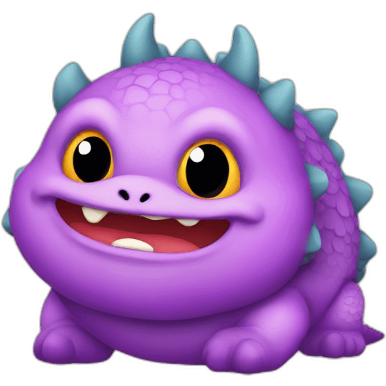 Chubby dragon svg emoji