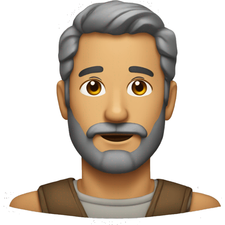 papá con un poco de barba y moreno emoji