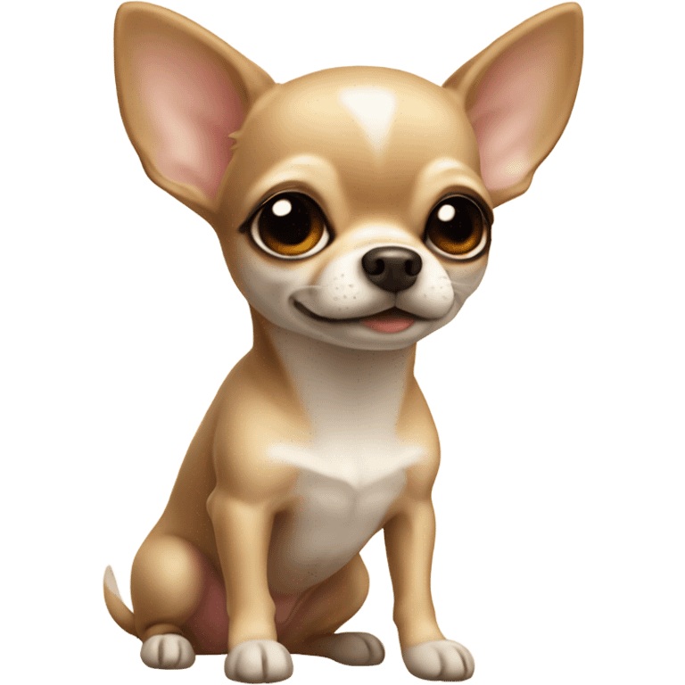 Cute beige chihuahua emoji