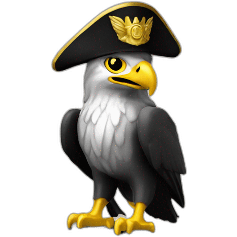 statue golden eagle with napoleon tricorne hat emoji