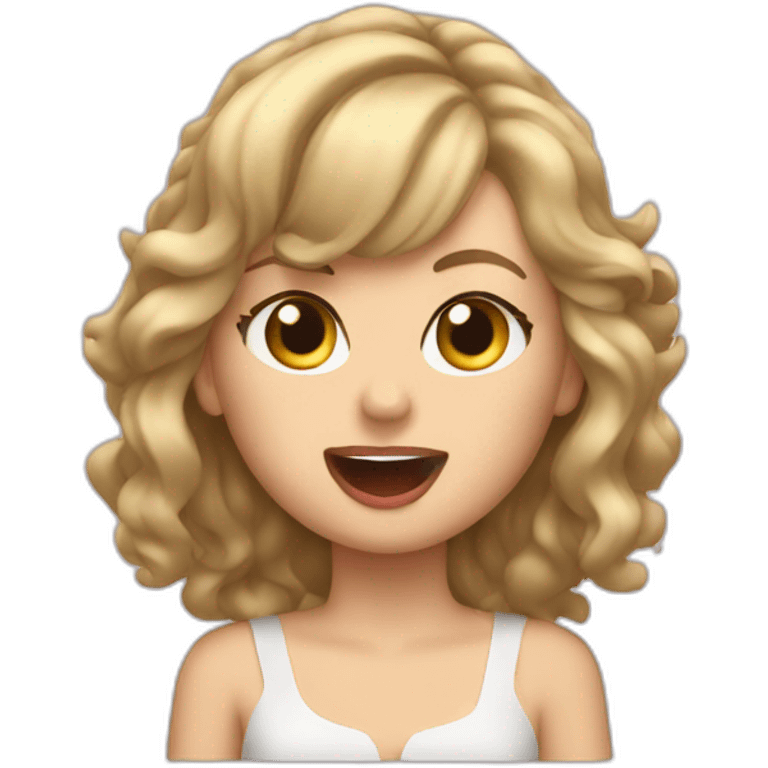 Taylor Swift singing emoji