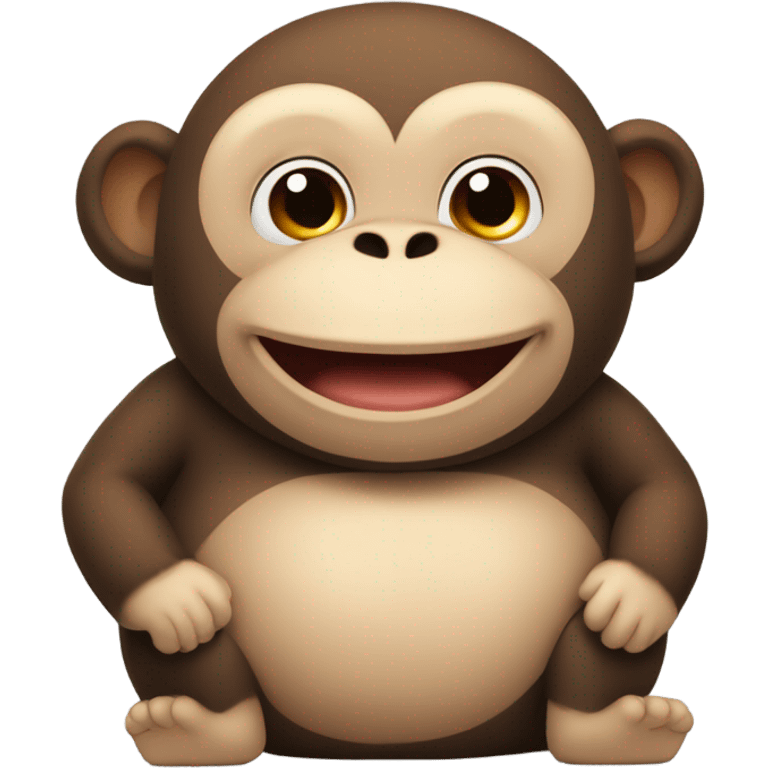 Fat monkey emoji