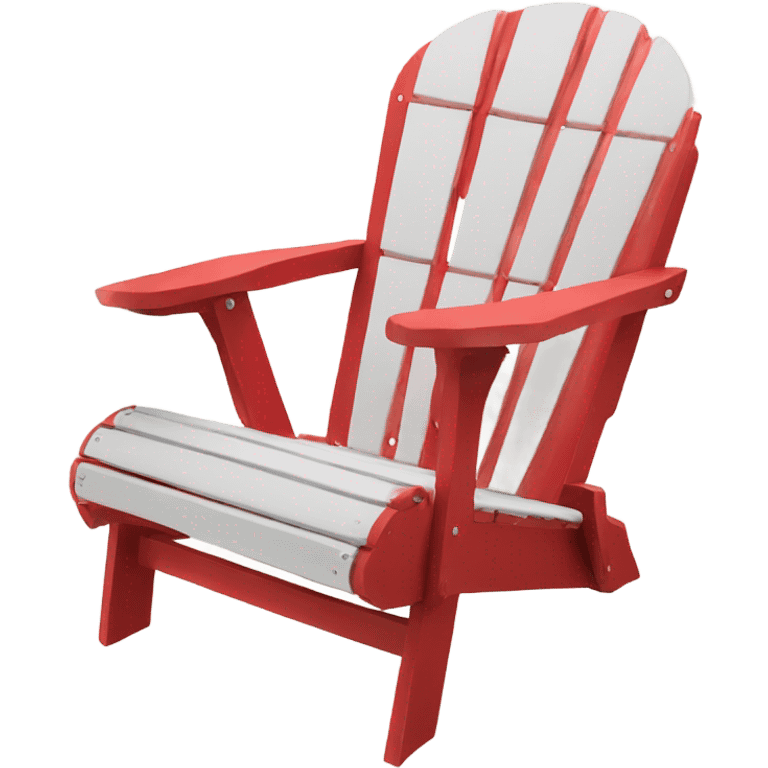 Red Muskoka chair emoji