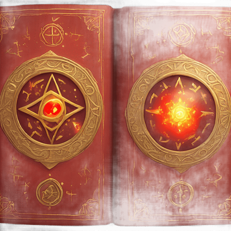 red magical book emoji