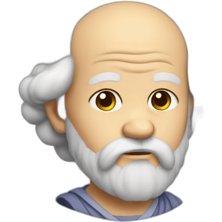 cute balding socrates emoji