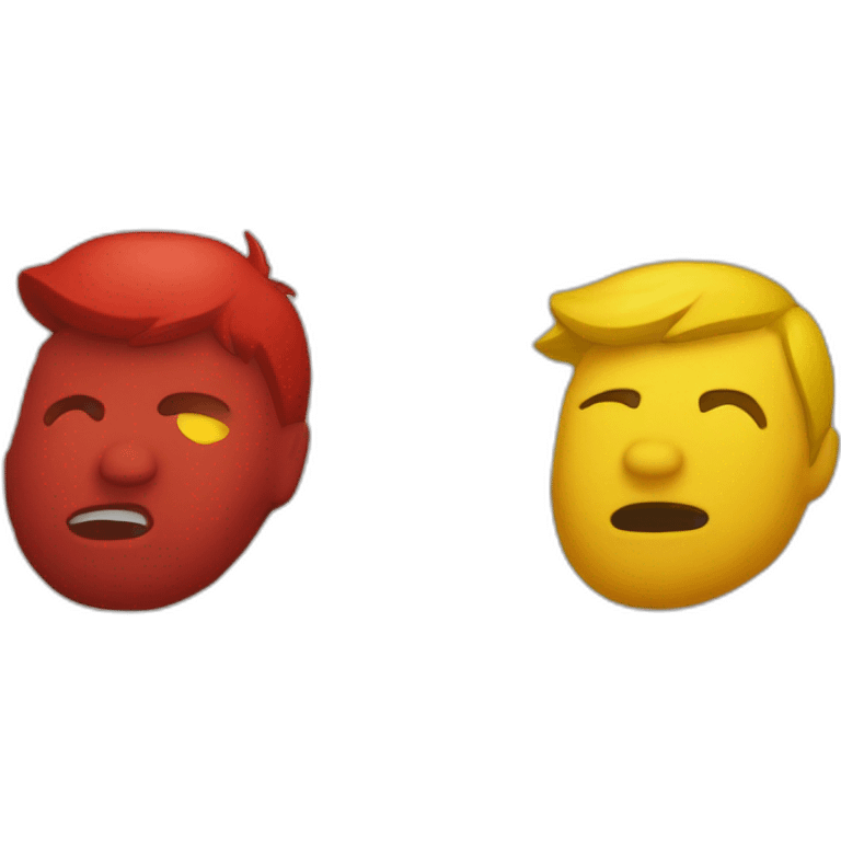 Un bouclier rouge et jaune emoji