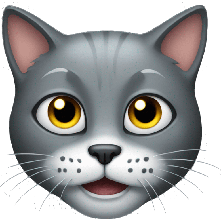 scary gray cat emoji