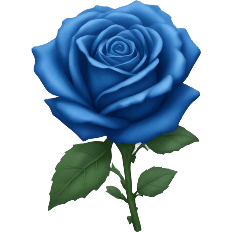 Blue rose  emoji