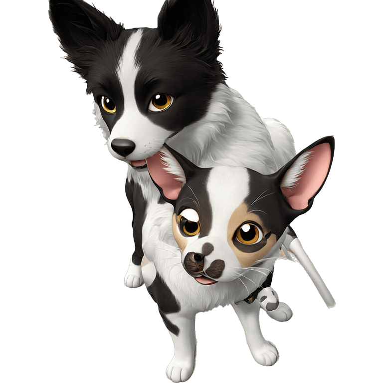 feline and canine companions emoji