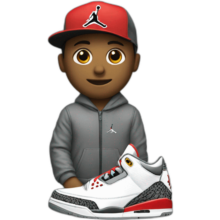 A Jordan 3 sneaker emoji