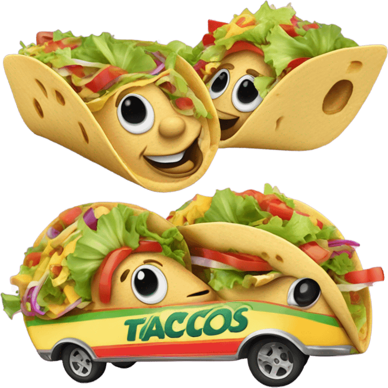 Racing tacos emoji