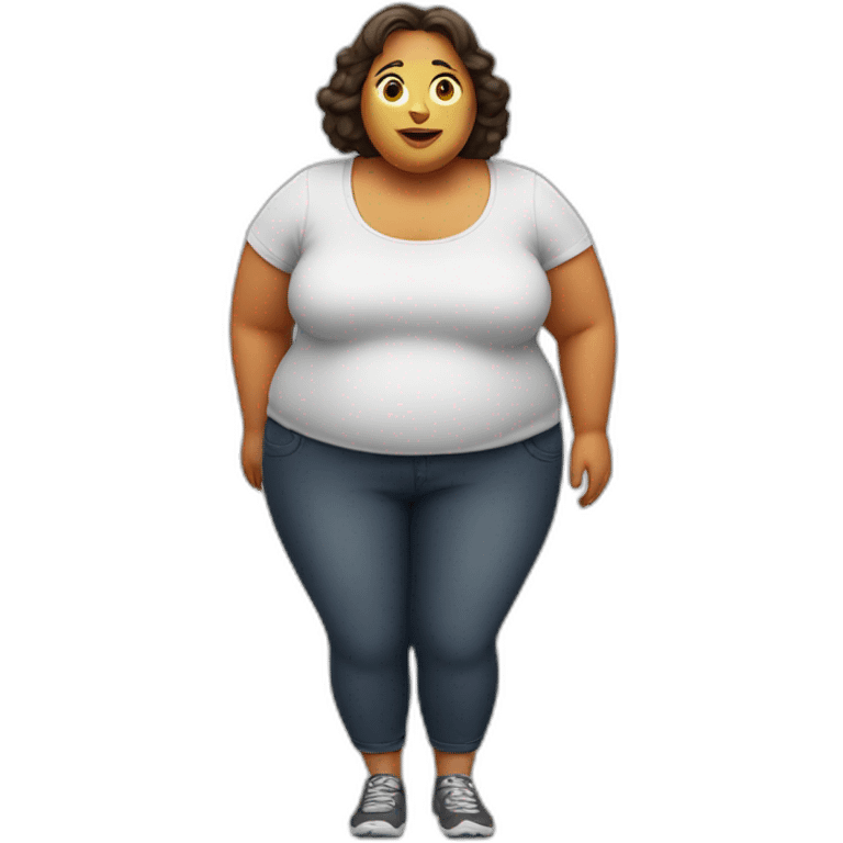 Obese lady emoji