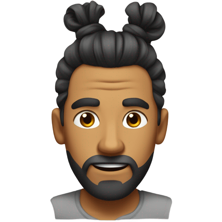 Cutting man bun off emoji