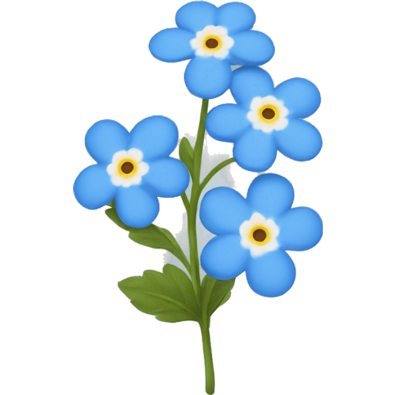 Forget me not emoji