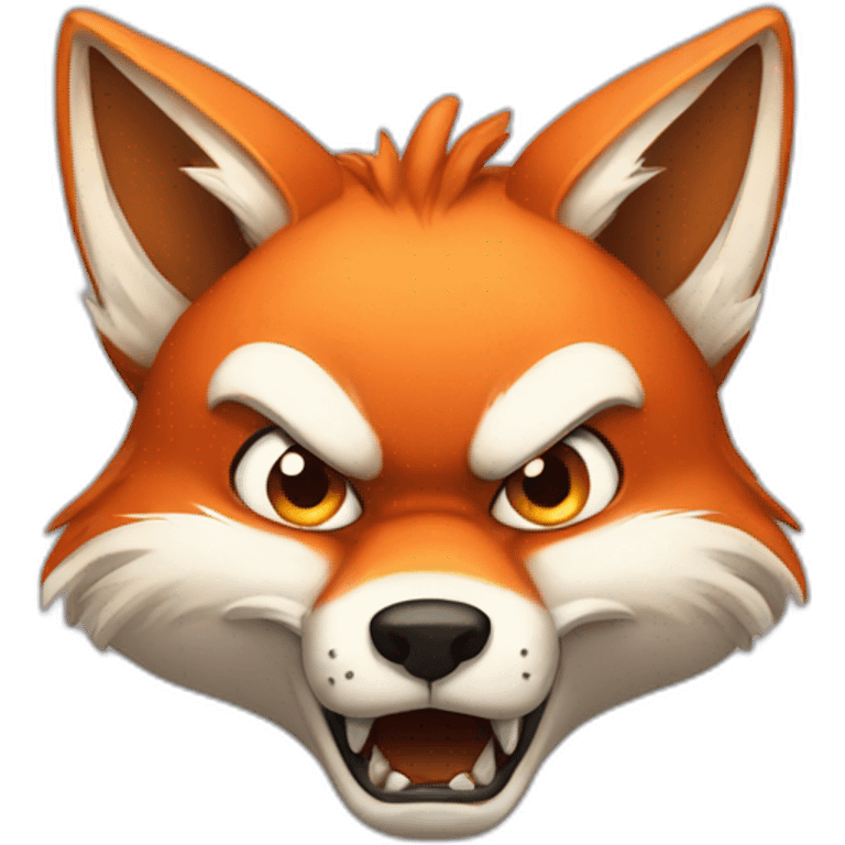 Angry fox emoji