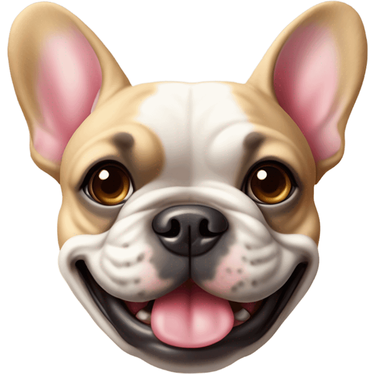 Happy Valentines Day French bulldog emoji