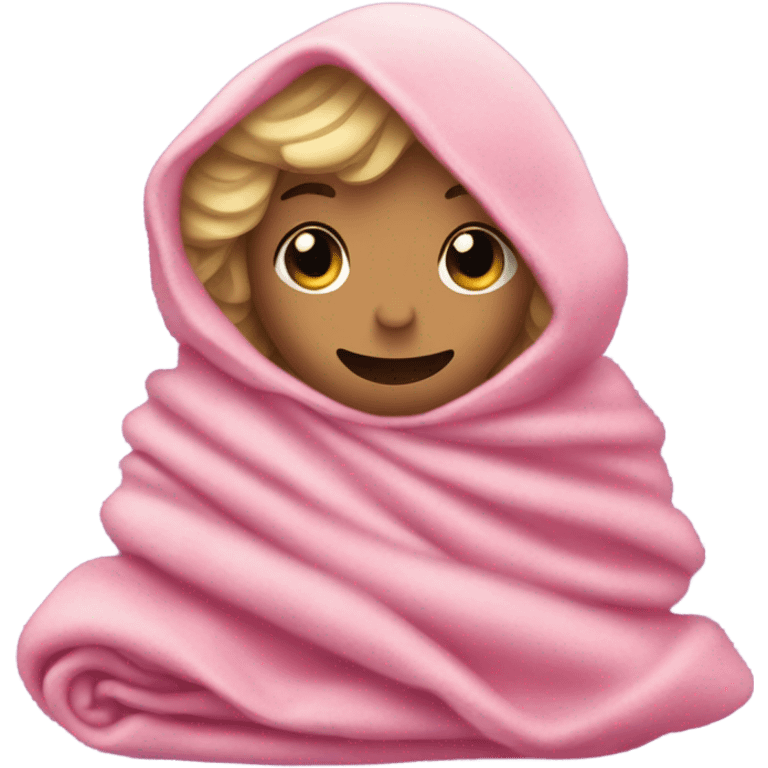 Glinda from wicked in her pink dress is sick under a blanket emoji