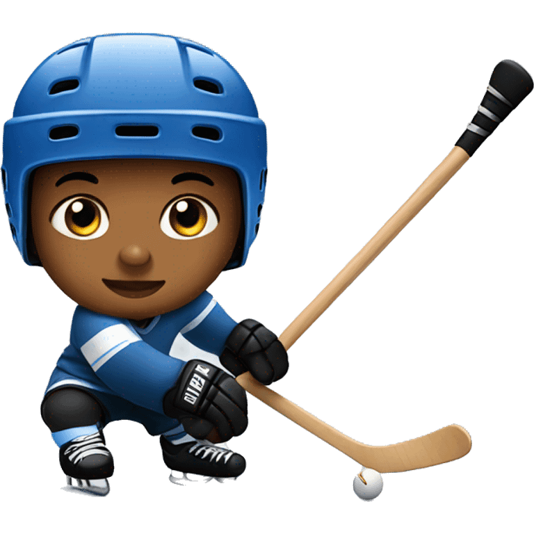 the baby is playing hockey emoji