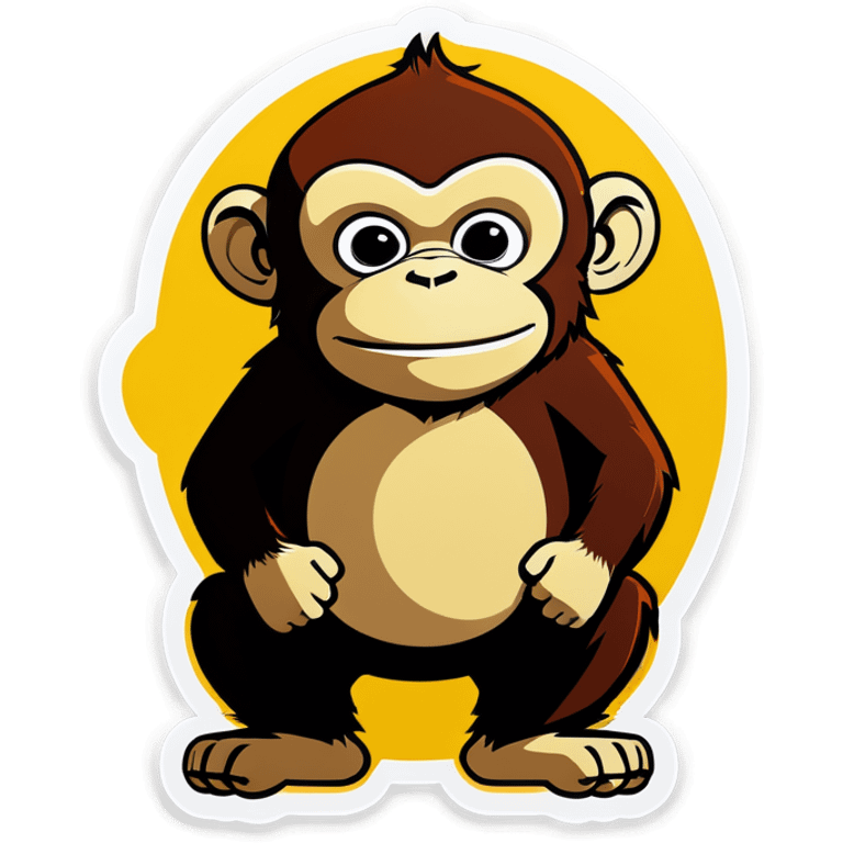 Fat monkey emoji