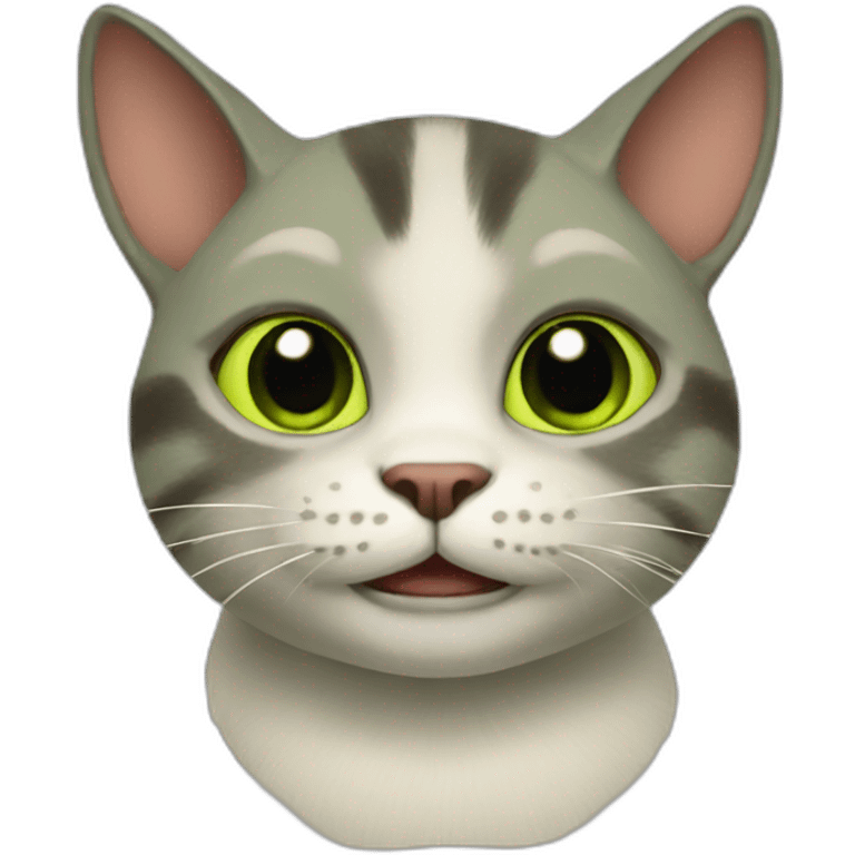 Shrek-cat emoji